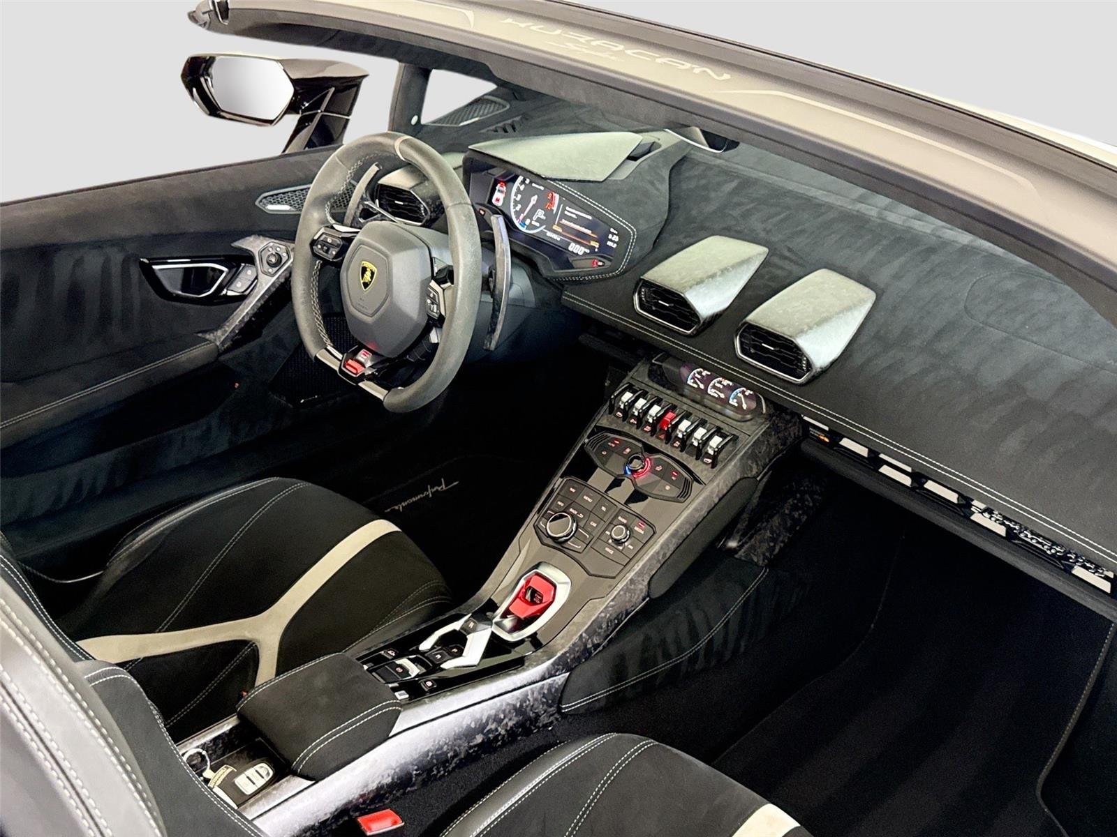 Used 2018 Nero Noctis Lamborghini Performante Spyder | Carbon Buckets | Branding Pkg image 27