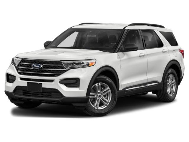 Used 2021 Infinite Blue Met Tinted Ford XLT image 1