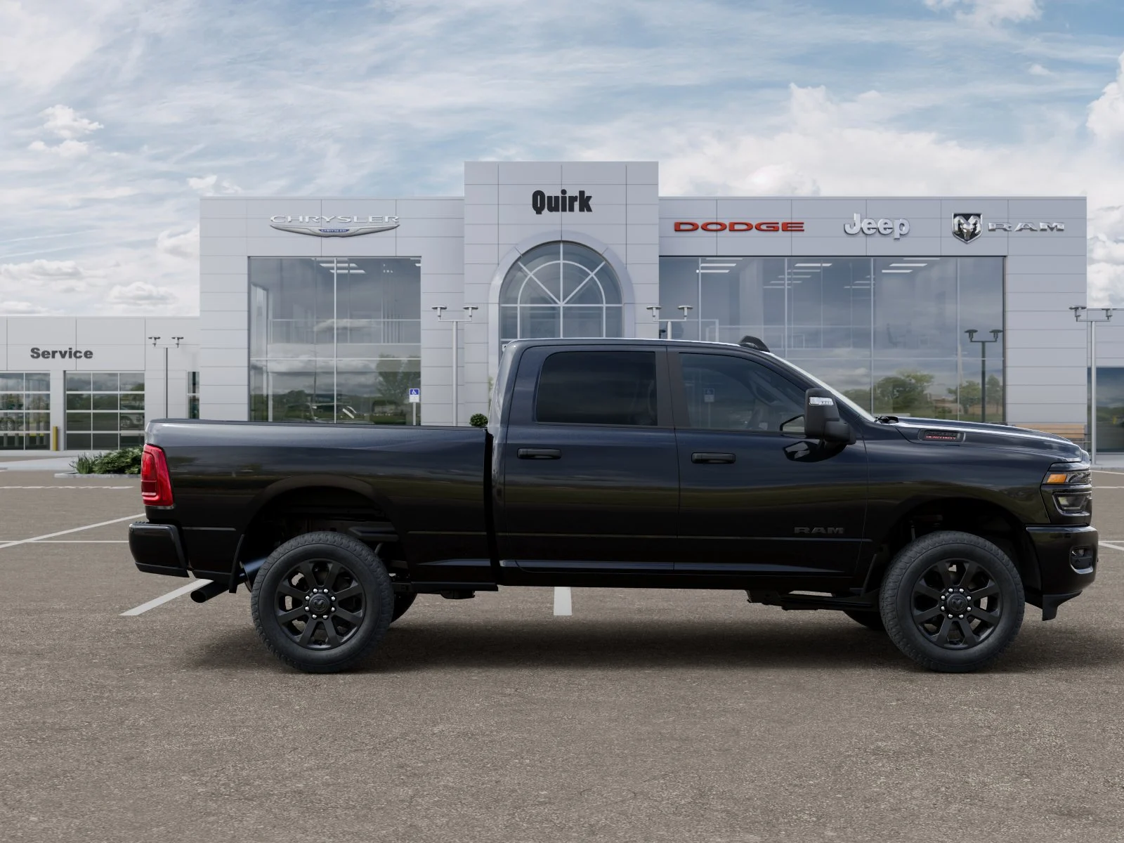 New 2026 Diamond Black Crystal Pearl-Coat Exterior Paint RAM Big Horn image 47