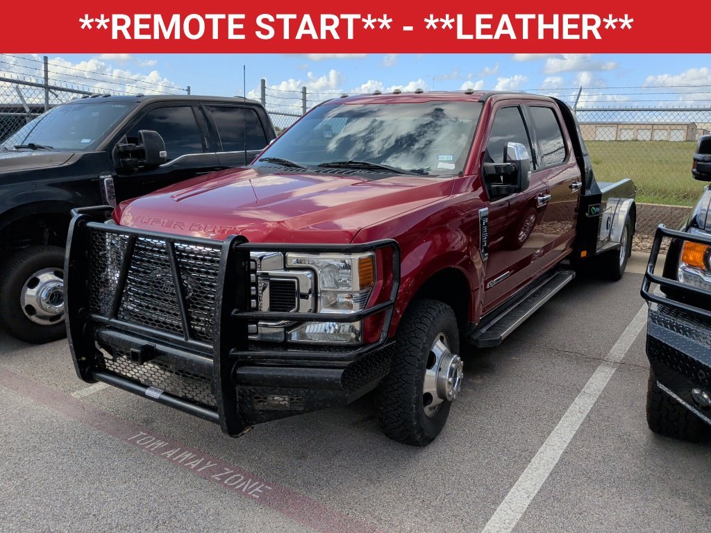 Used 2021 Rapid Red Metallic Tinted Clearcoat Ford Lariat image 3