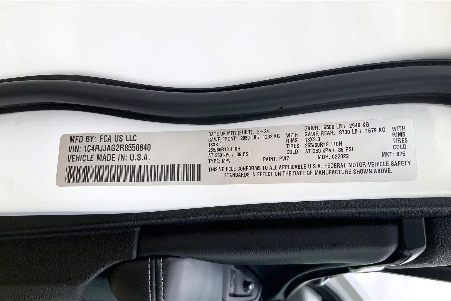 Used 2024 Bright White Clearcoat Jeep Laredo image 26