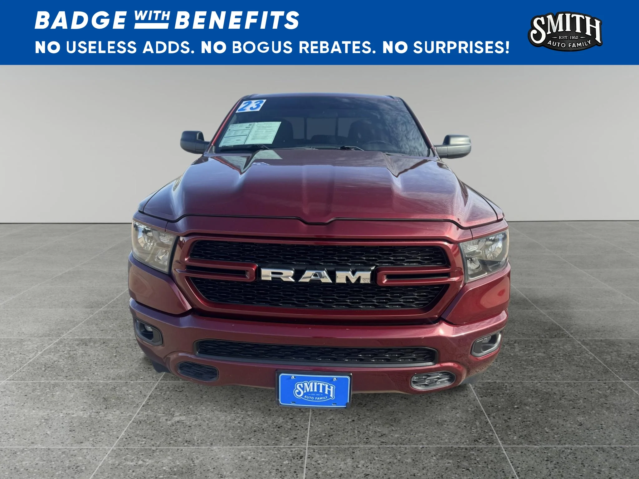 Used 2023 Delmonico Red Pearlcoat Ram Tradesman image 3