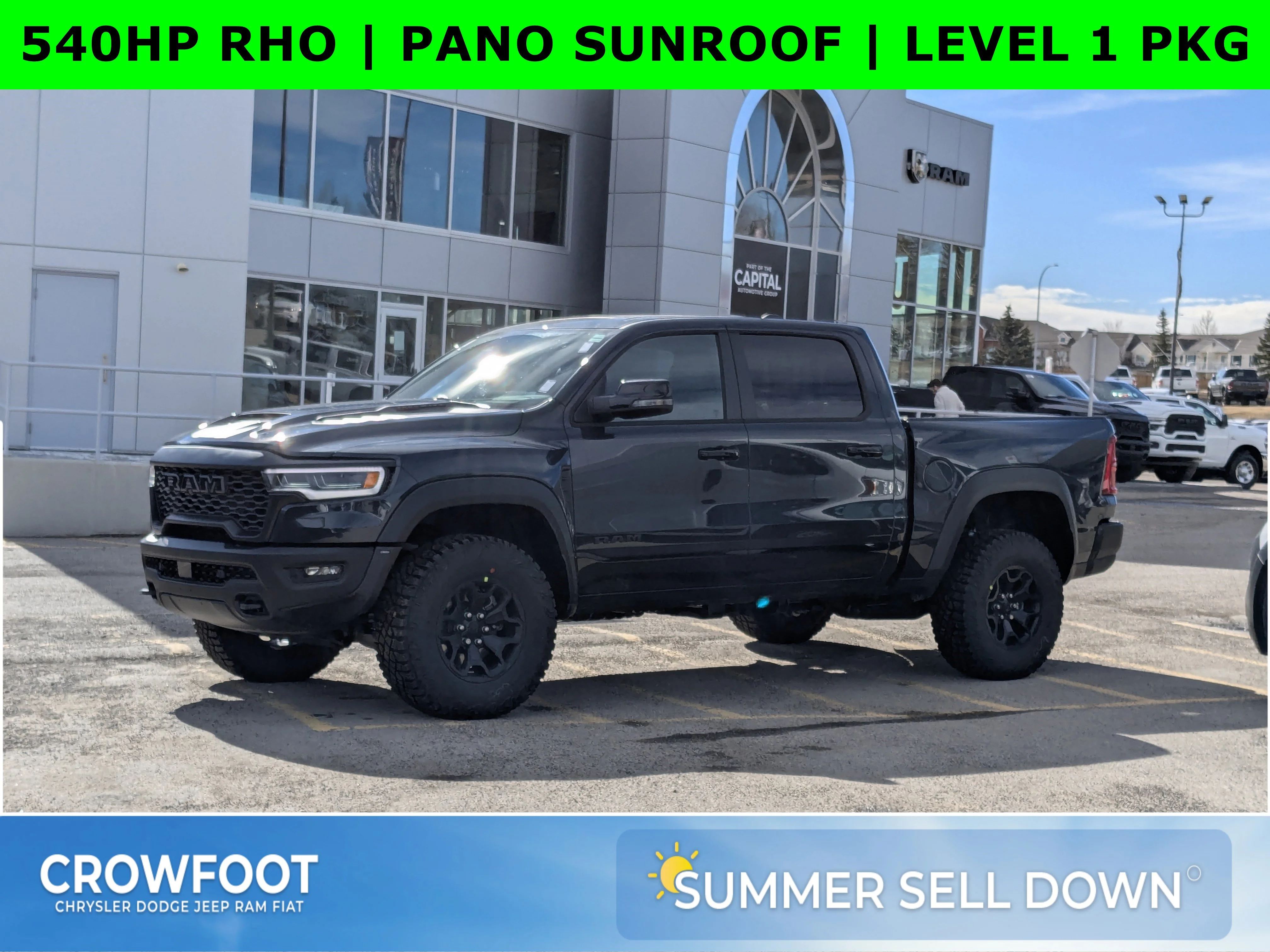 New 2026 Blue RAM RHO - - 3.0L Hurricane HO T-Turbo - RHO Level 1 Pkg w/ 14.4 Screen - Pano Sunroof & Massage Seats! image 1