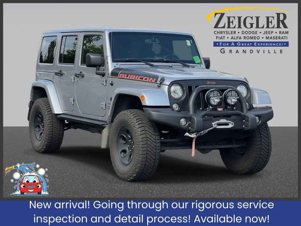 Used 2017 Silver Jeep Unlimited Rubicon Recon image 1