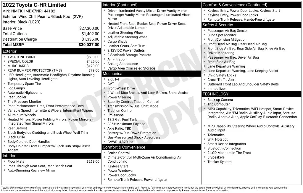 Used 2022 Pearl Toyota Limited image 2