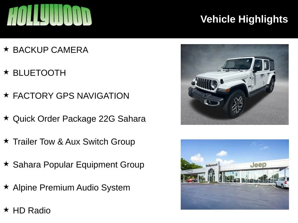 Certified Used 2025 White Jeep Sahara image 3