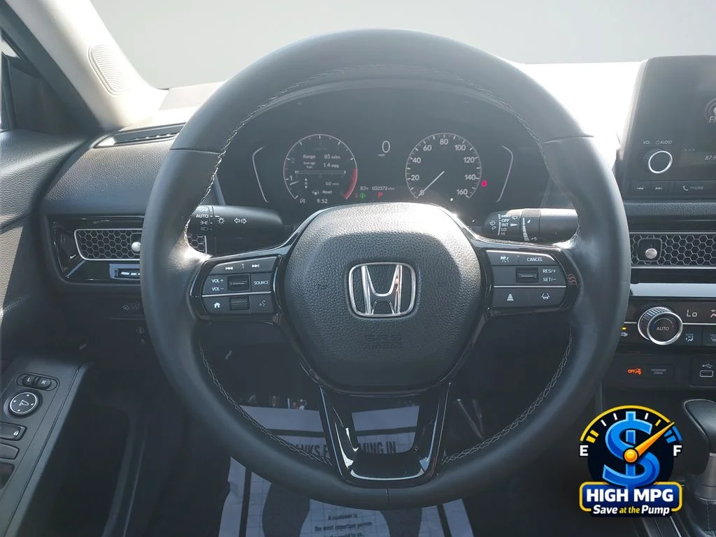 Certified Used 2023 Crystal Black Pearl Honda 1.5T 4D EX image 21