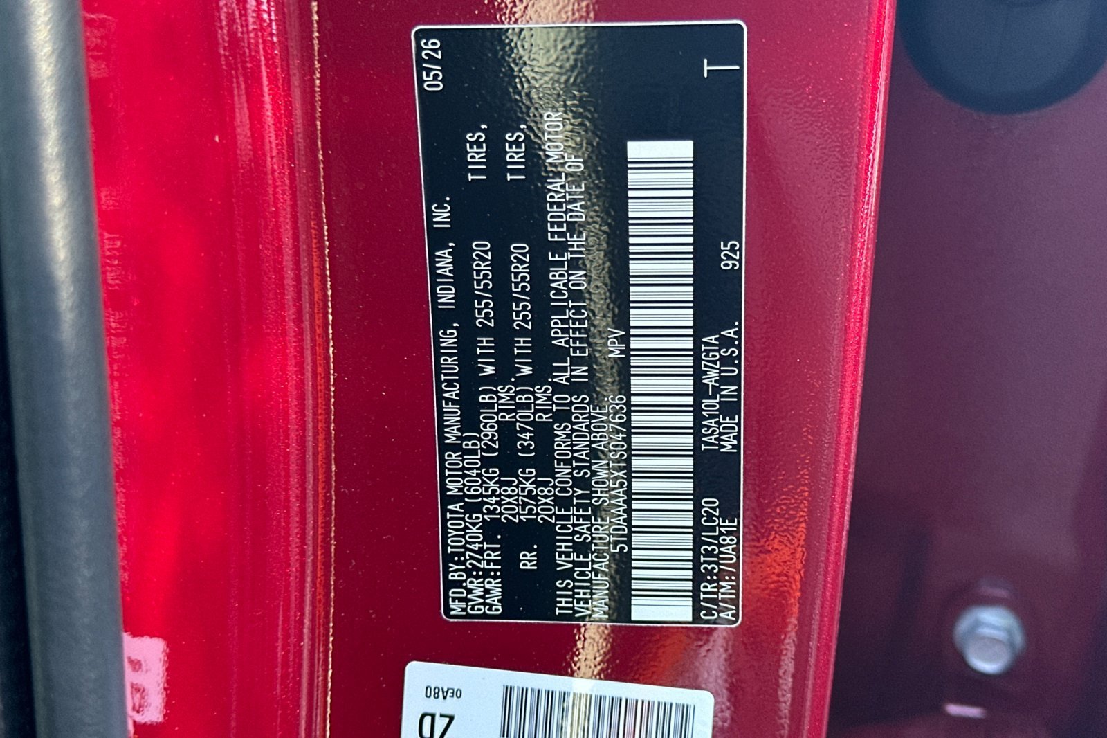 Certified Used 2026 Ruby Flare Pearl Toyota Limited image 30