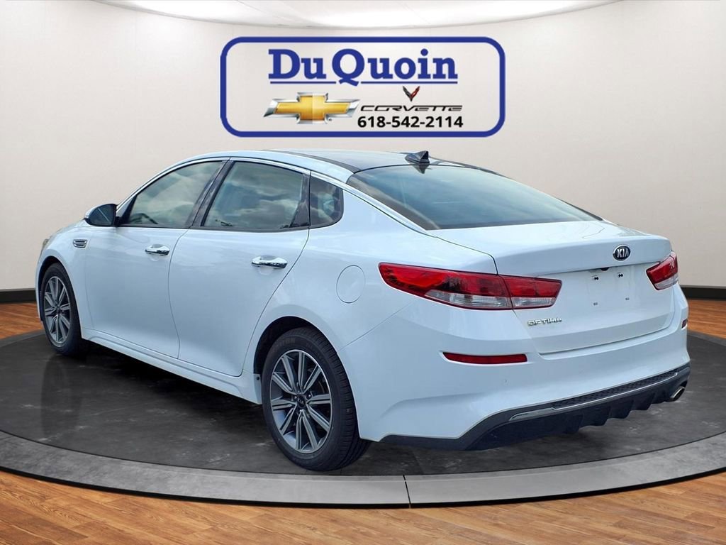 Used 2019 Kia Optima LX with VIN 5XXGT4L3XKG295225 for sale in Du Quoin, IL