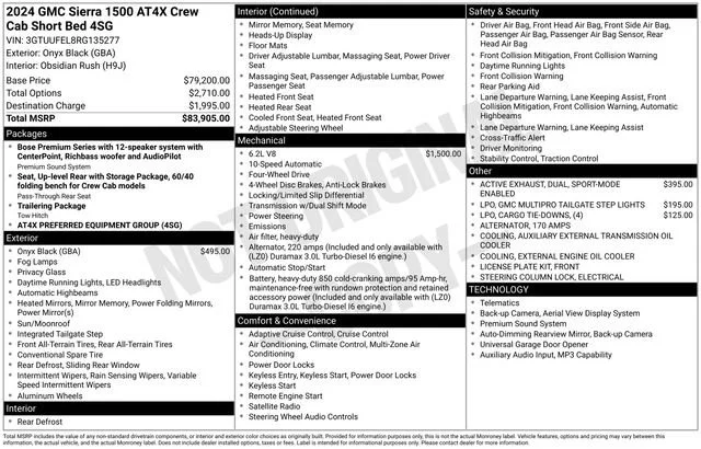 2024 GMC Sierra 4WD Crew Cab Short Box AT4X's photo
