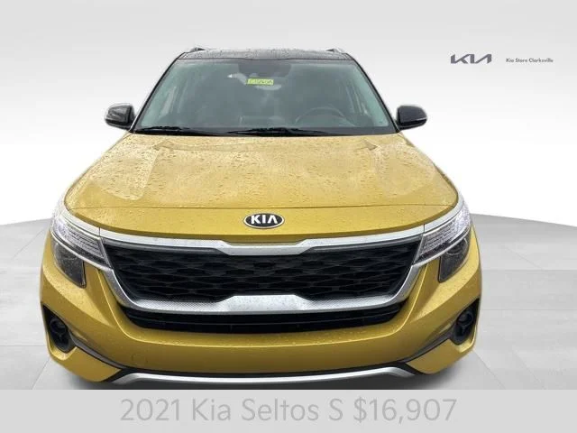 Certified Used 2021 Yellow Kia S image 3