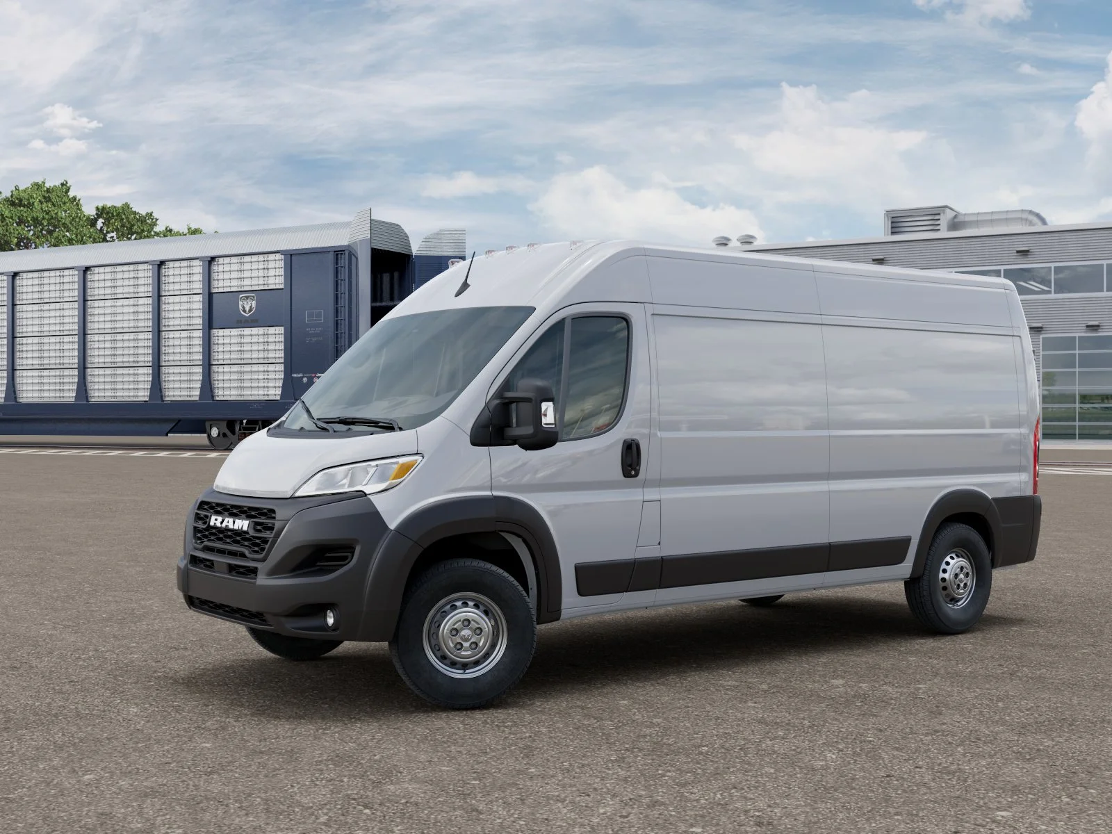 New 2026 Bright White Clear-Coat Exterior Paint RAM Tradesman image 1