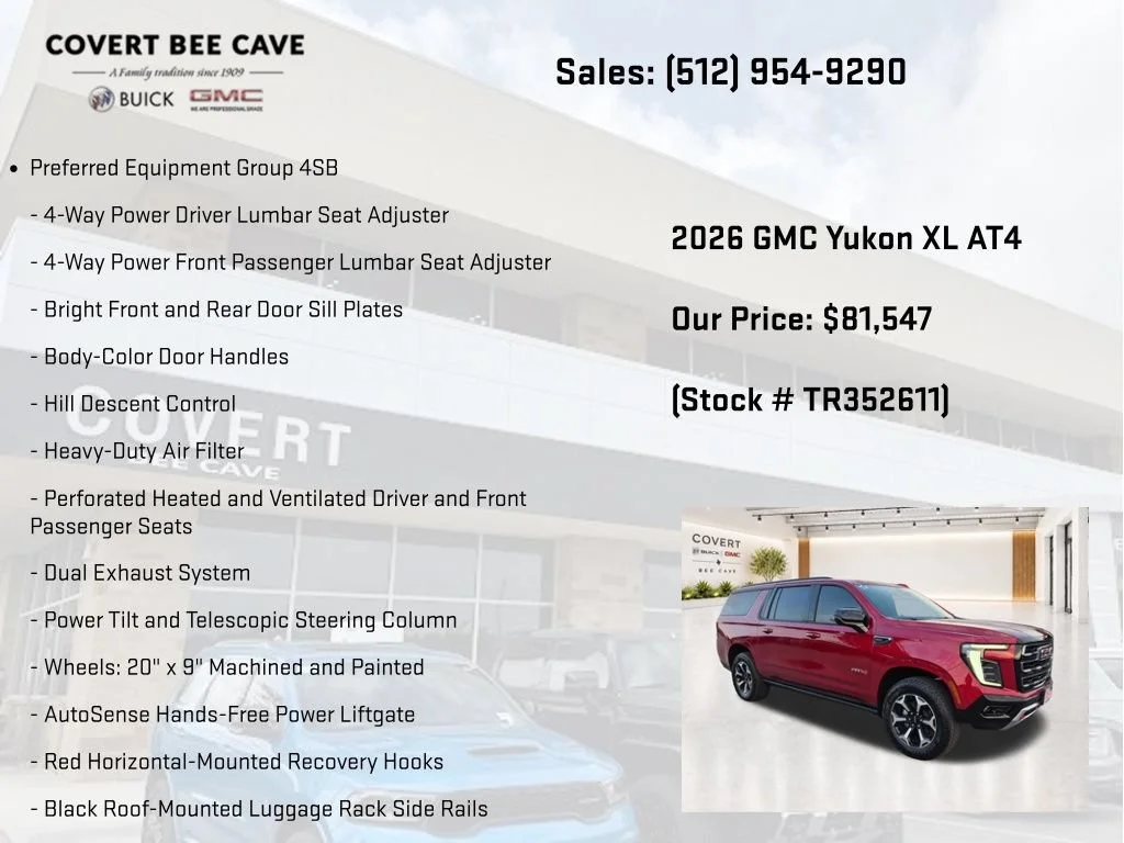 New 2026 Volcanic Red Tintcoat GMC AT4 image 7
