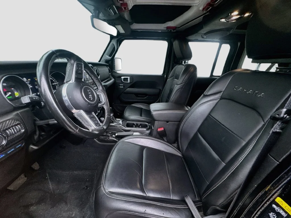 Used 2022 Black Jeep Unlimited Sahara 4xe image 23
