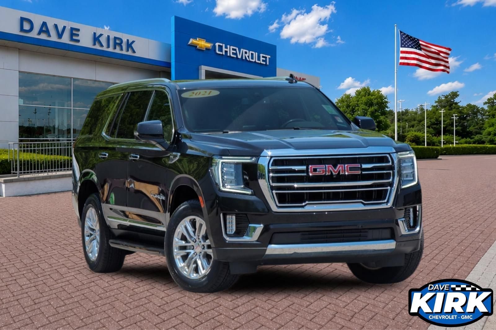 Used 2021 ONYX BLACK GMC SLT image 1