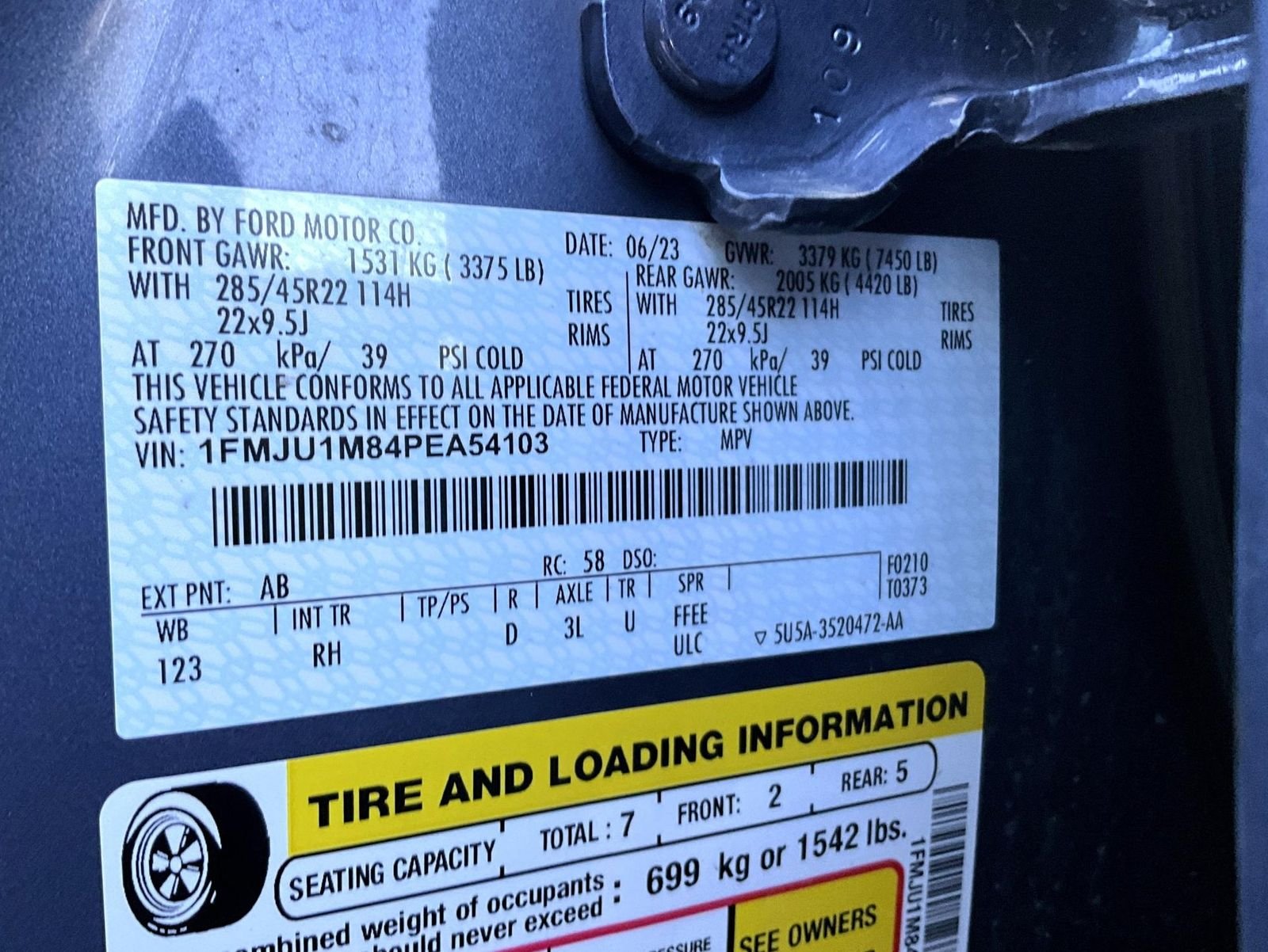 Used 2023 Blue Ford Platinum image 30