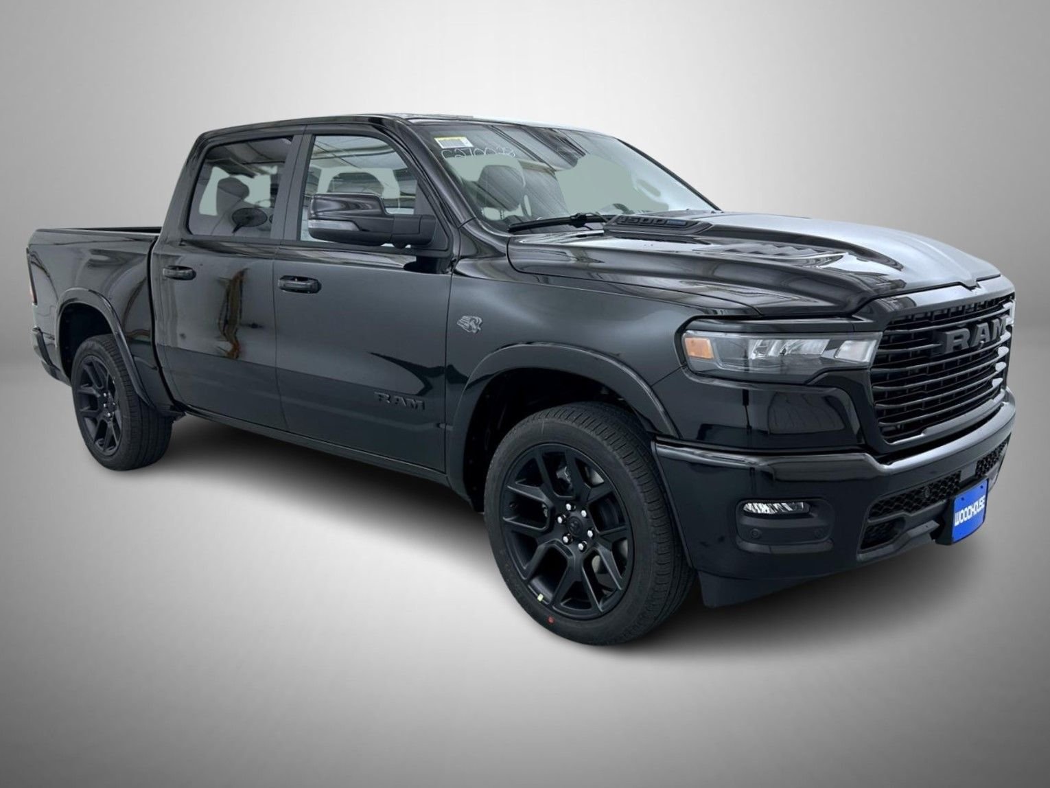 New 2027 Diamond Black Crystal Pearl-Coat Exterior Paint RAM Laramie image 3