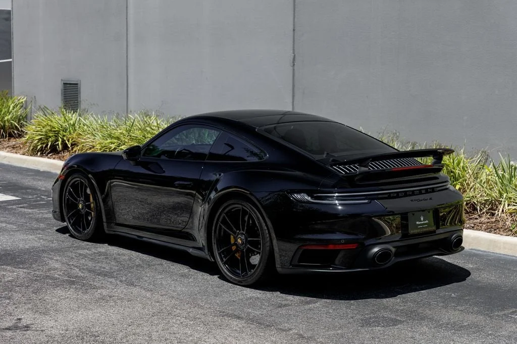 Used 2022 Black Porsche Turbo S image 3
