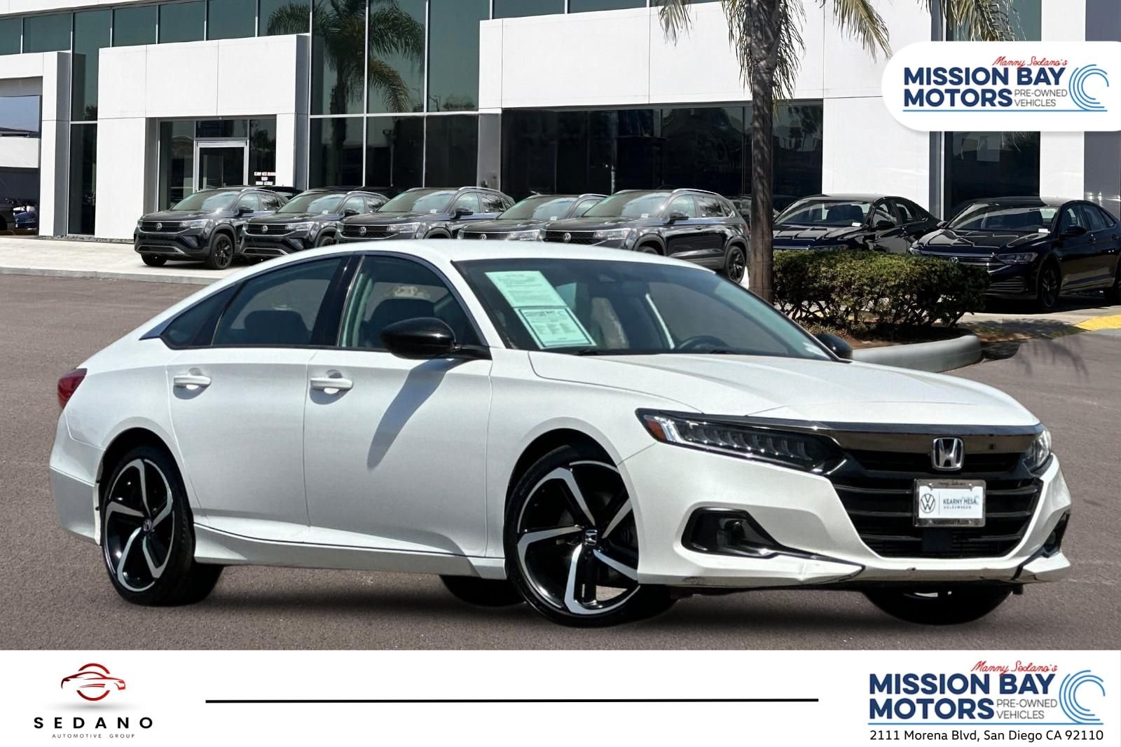 Used 2021 Platinum White Pearl Honda Sport Special Edition image 1