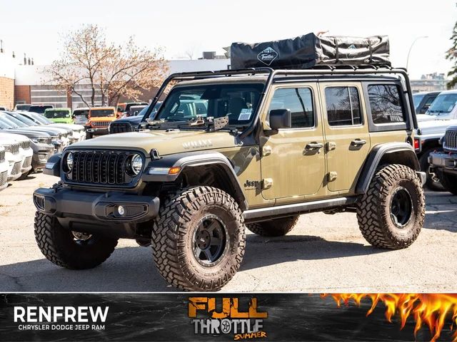 2026 Jeep Wrangler Willys*, 3.5 Inch Lift, 38 Inch Tires, Hi-Lift Jack