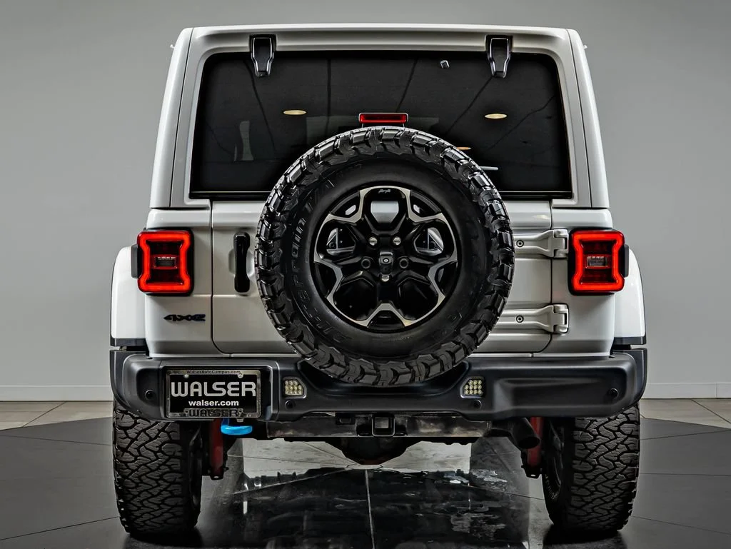 Used 2021 Bright White Clearcoat Jeep Unlimited Rubicon 4xe image 6