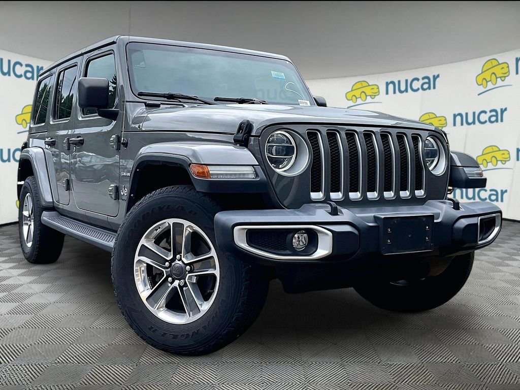 Used 2022 Gray Jeep Unlimited Sahara image 1