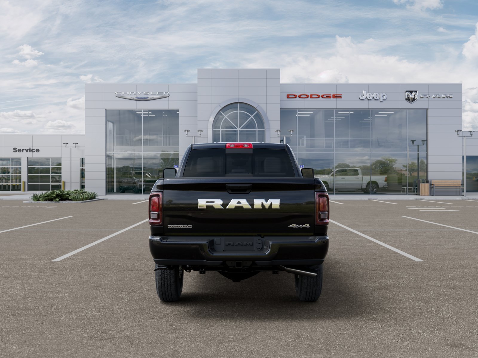 New 2025 Diamond Black Crystal Pearlcoat RAM Big Horn image 39