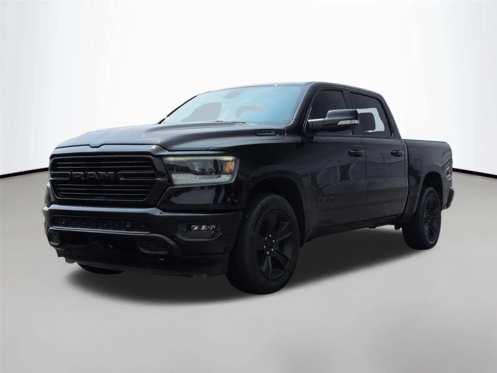 Used 2021 Diamond Black Crystal Pearlcoat Ram Big Horn image 1