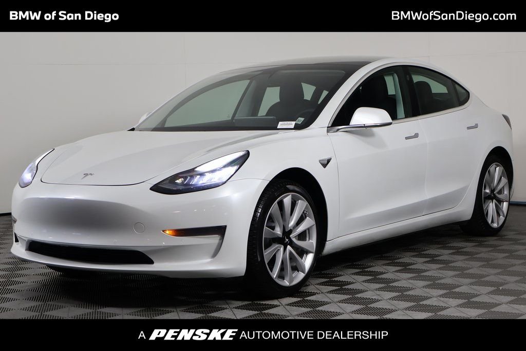 Used 2020 Pearl White Multi-Coat Tesla Standard image 1