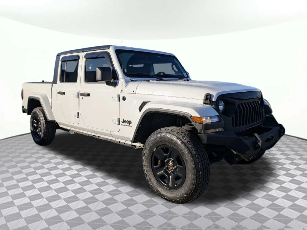 Certified Used 2021 Bright White Clearcoat Jeep Sport image 1