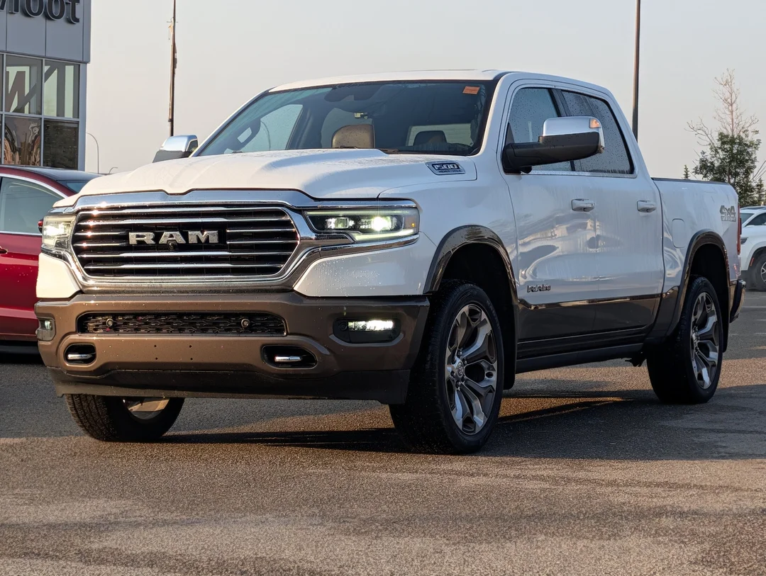 Used 2023 White RAM Limited Longhorn - - 4x4 - Trailer Tow Group - Panoramic Sunroof - 5.7L HEMI eTorque V8 & More! image 4