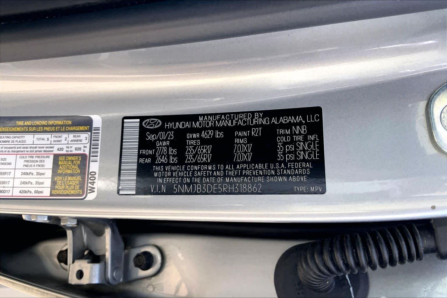 Used 2024 Shimmering Silver Hyundai SEL image 37