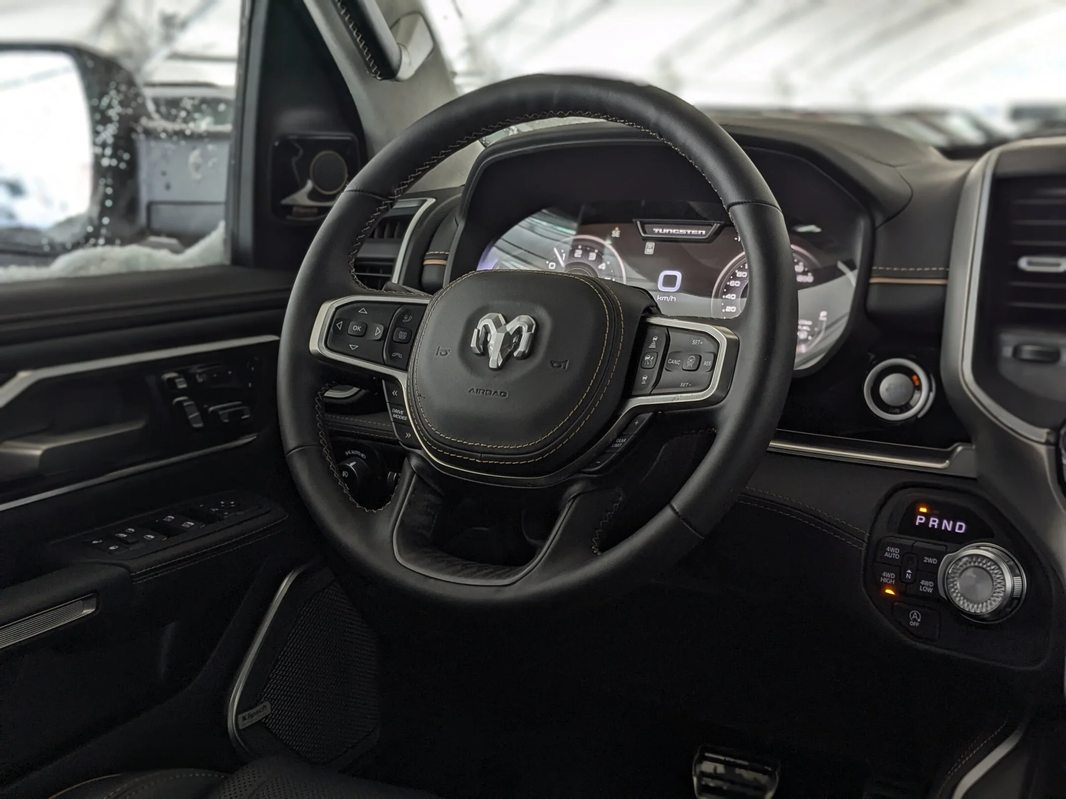 New 2026 White RAM Tungsten - - 4x4 - Massage Seats - Multi-Function Tailgate - Prem Lthr & More! image 15