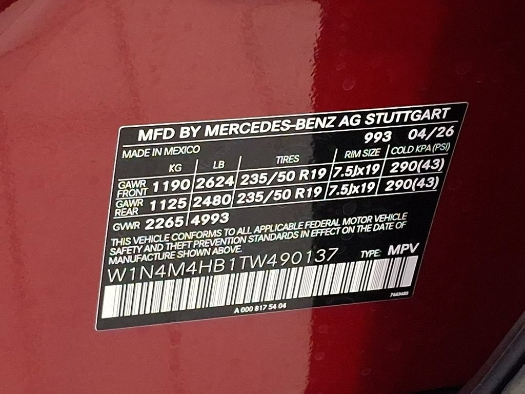 New 2026 MANUFAKTUR Patagonia Red Metallic Mercedes-Benz GLB 250 image 55