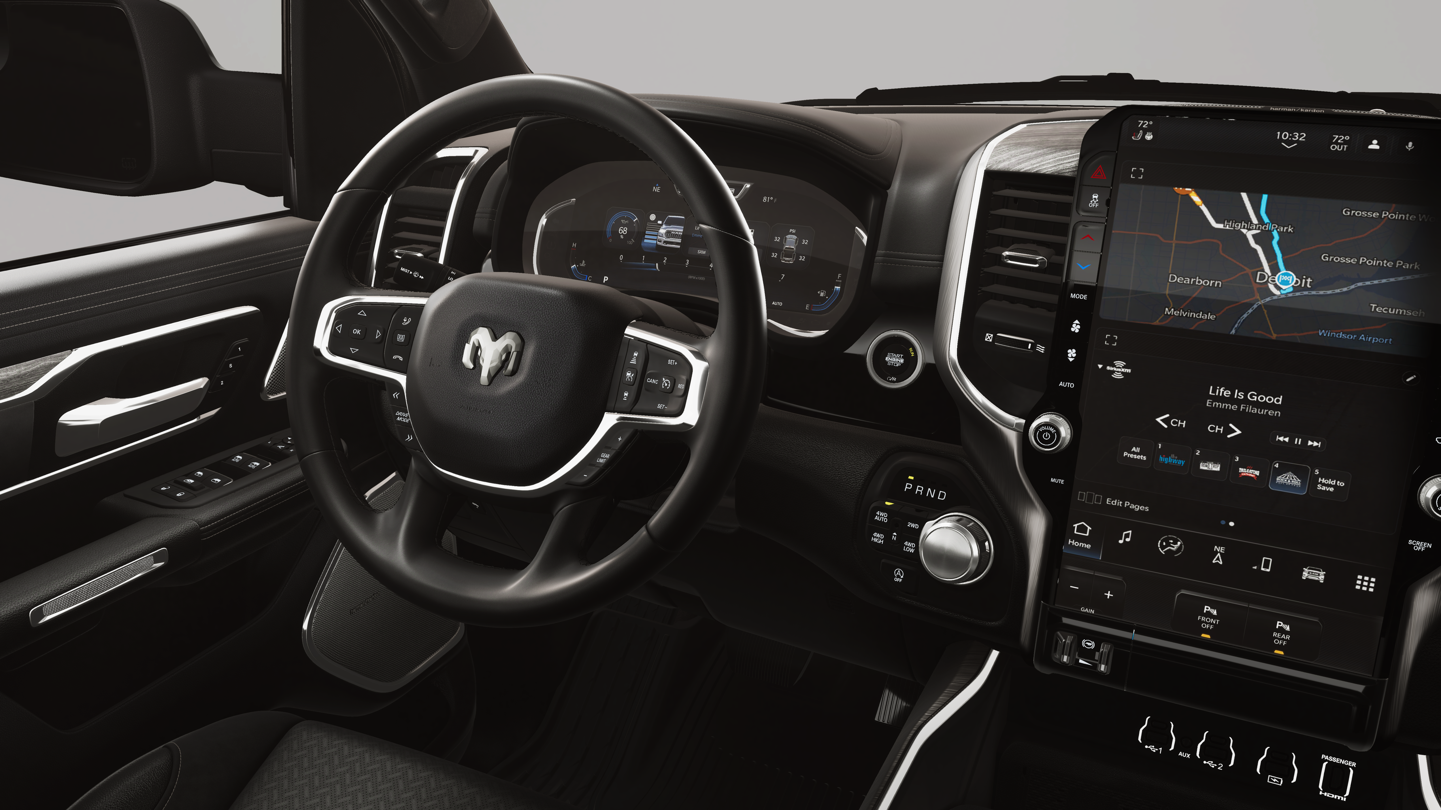 New 2026 Diamond Black Crystal Pearl-Coat Exterior Paint RAM LARAMIE image 35
