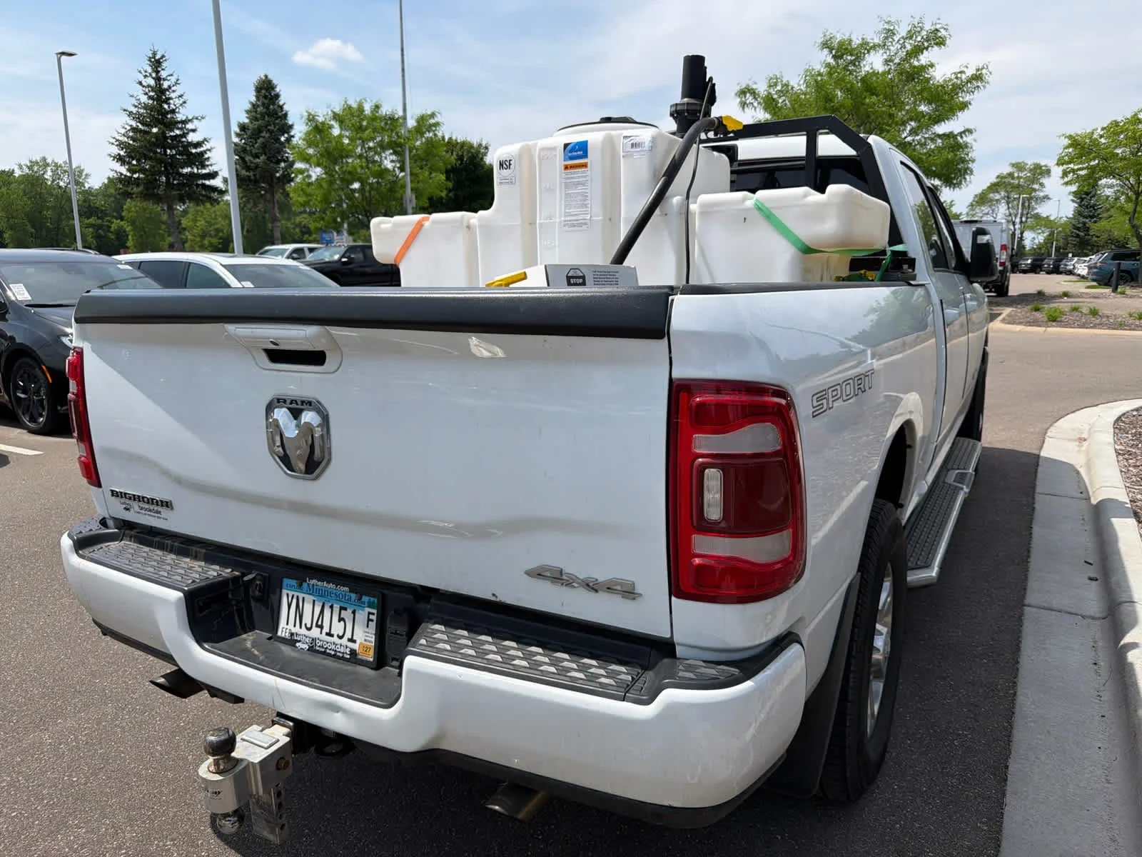 Used 2023 Bright White Clearcoat Ram Big Horn image 3