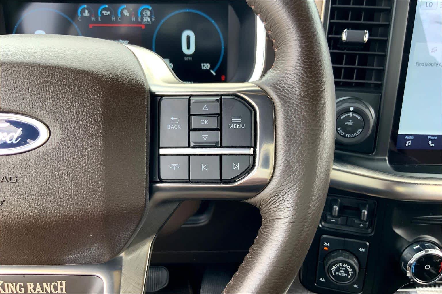 Used 2023 Star White Metallic Tri-Coat/Stone Gray Ford King Ranch image 24