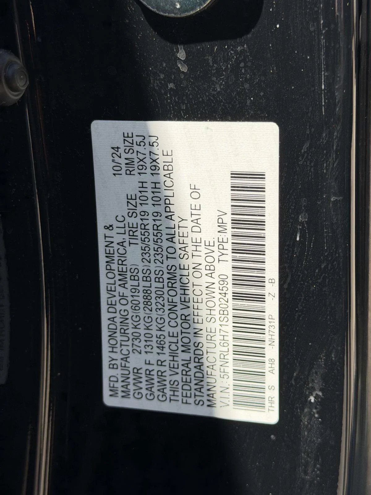 Used 2025 Crystal Black Pearl Honda Sport-L image 18