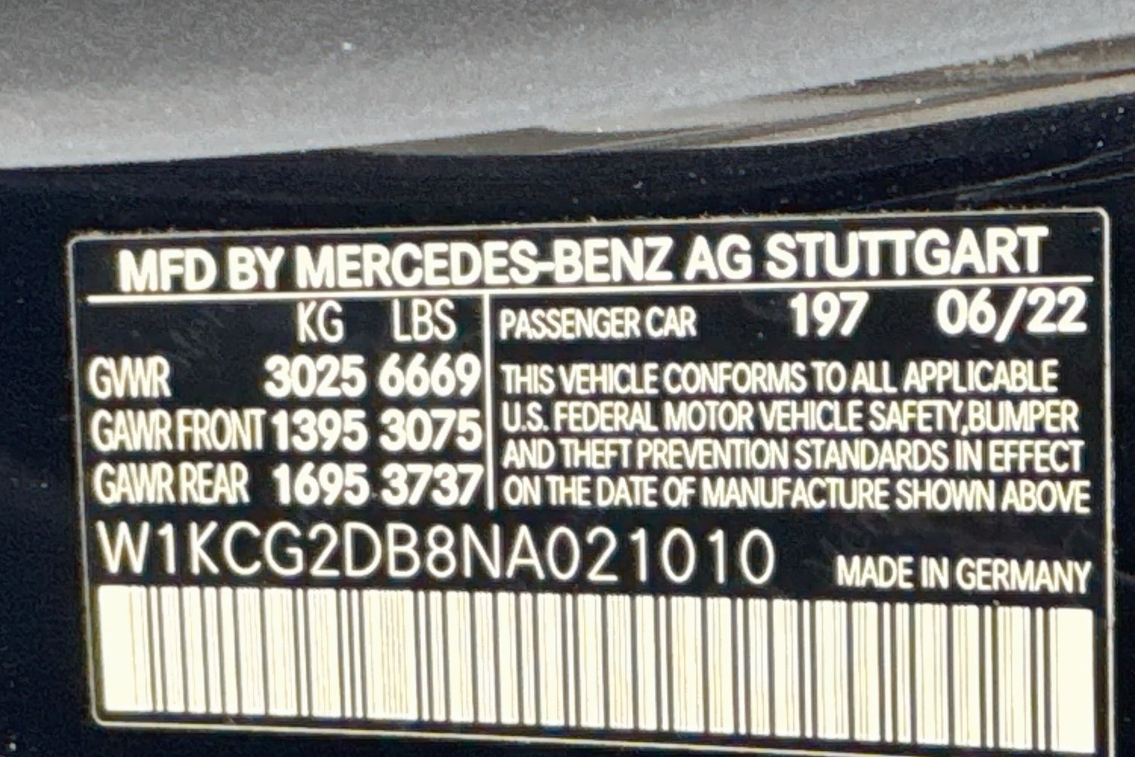 Certified Used 2022 Obsidian Black Metallic Mercedes-Benz EQS 450+ image 30