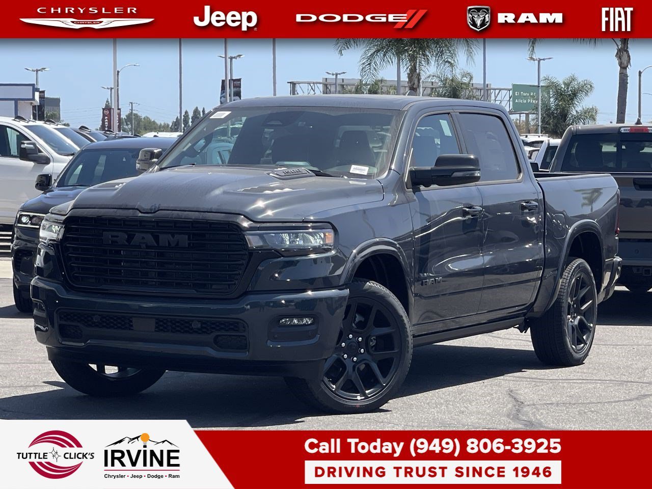 New 2026 Forged Blue Metallic Exterior Paint RAM Laramie image 2