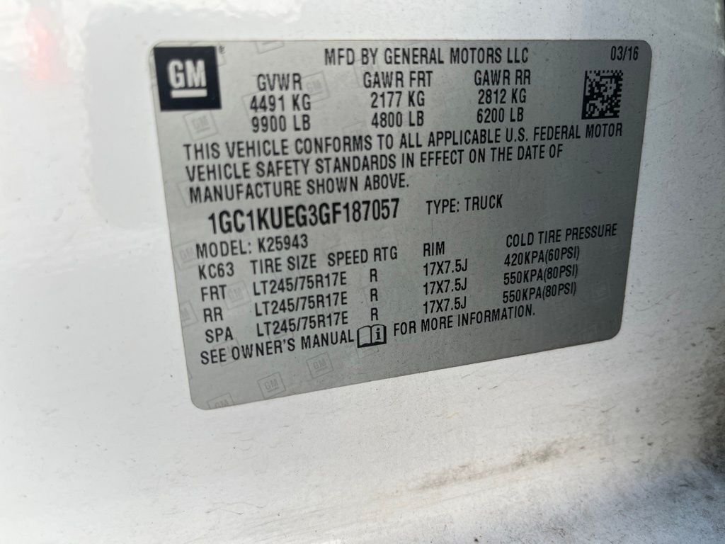Used 2016 White Chevrolet Work Truck image 4