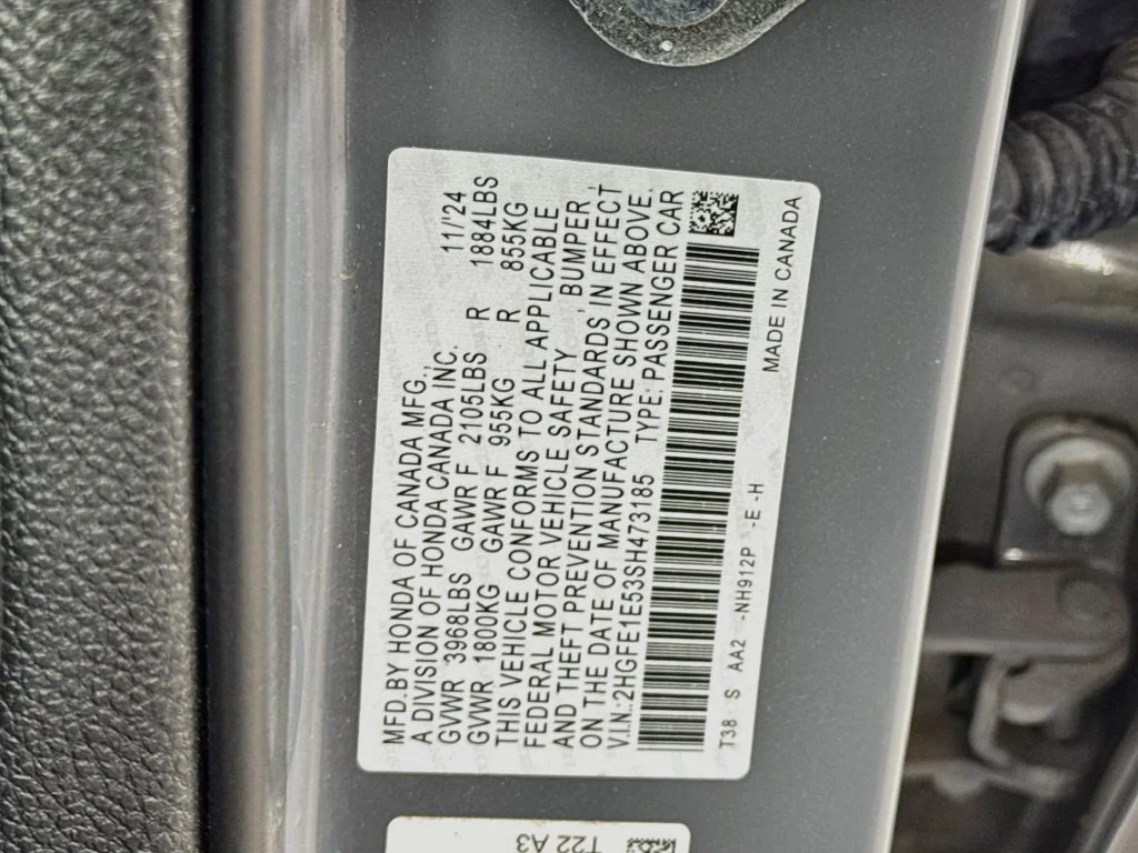 Certified Used 2025 Urban Gray Pearl Honda  image 43