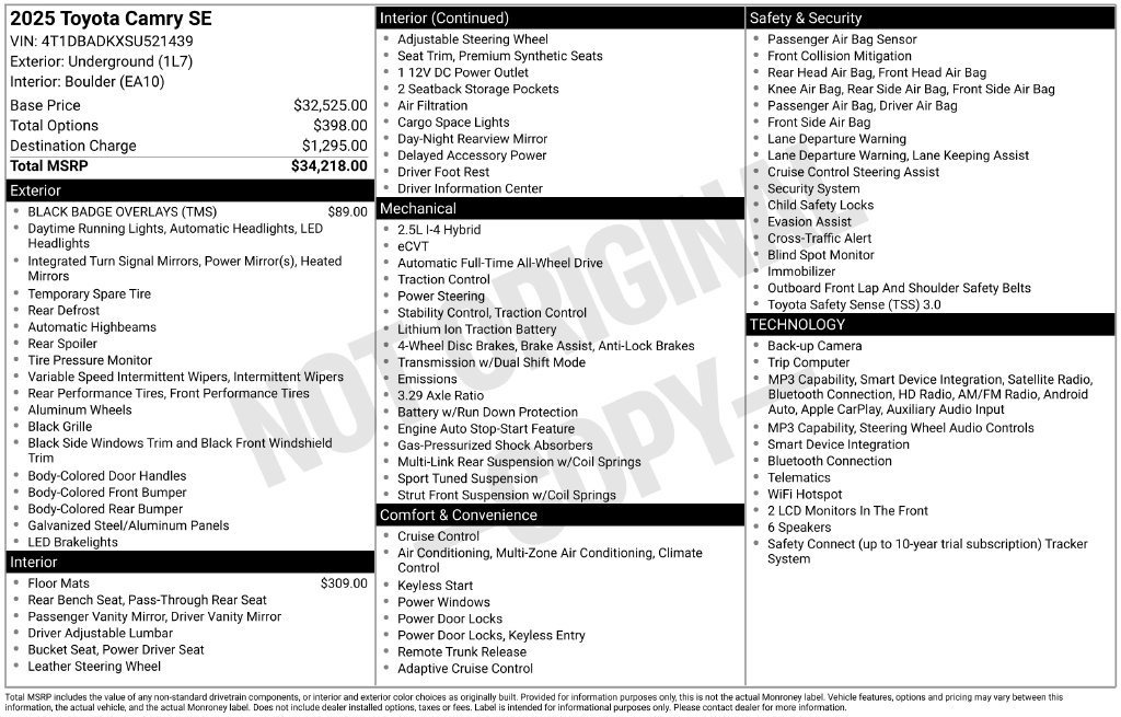 Used 2025  Toyota SE image 6