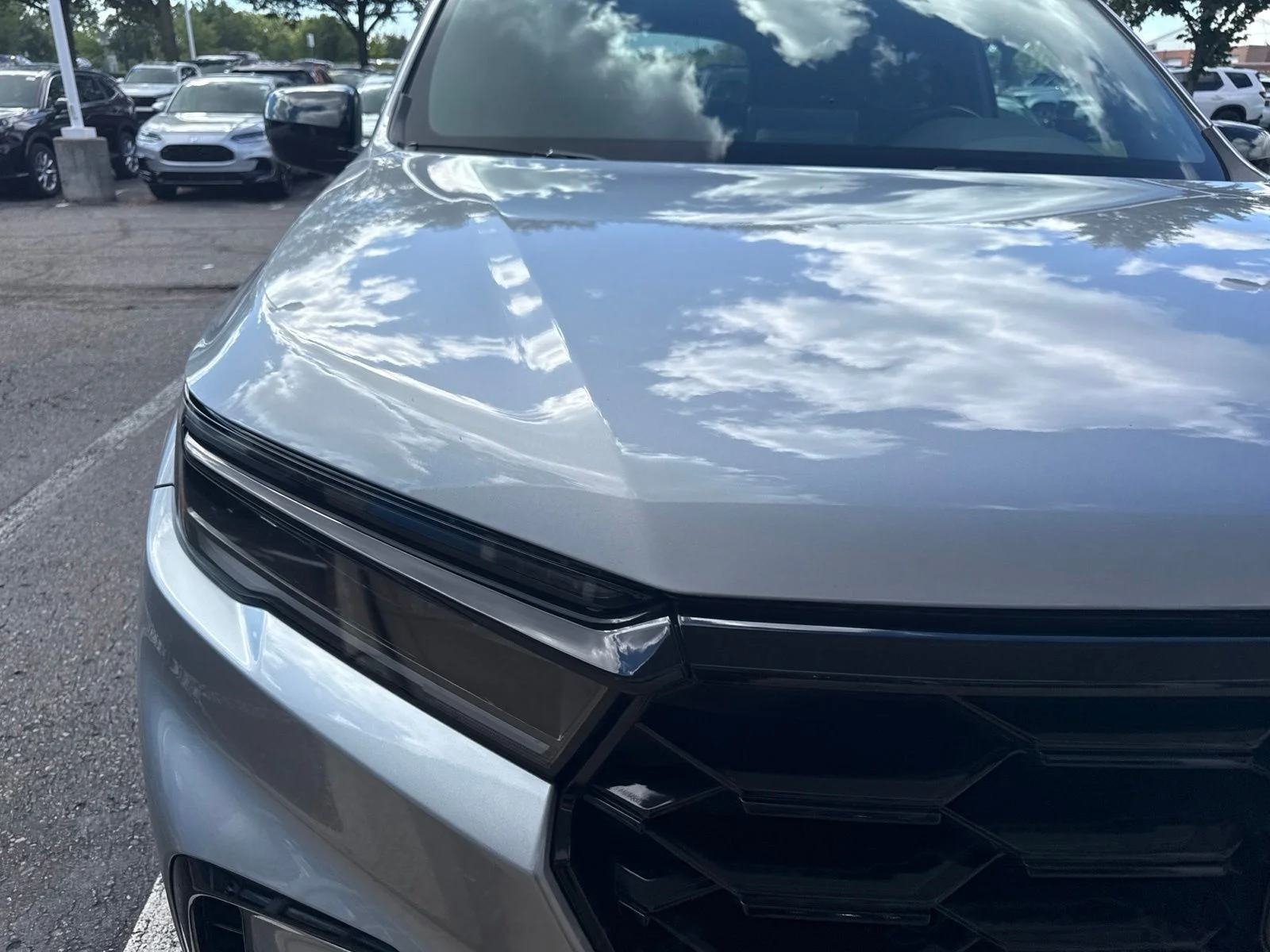 Used 2025 Lunar Silver Metallic Honda TrailSport image 3