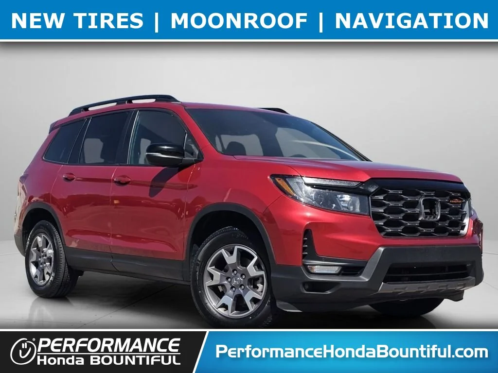 Used 2023 Radiant Red Metallic II Honda TrailSport image 1