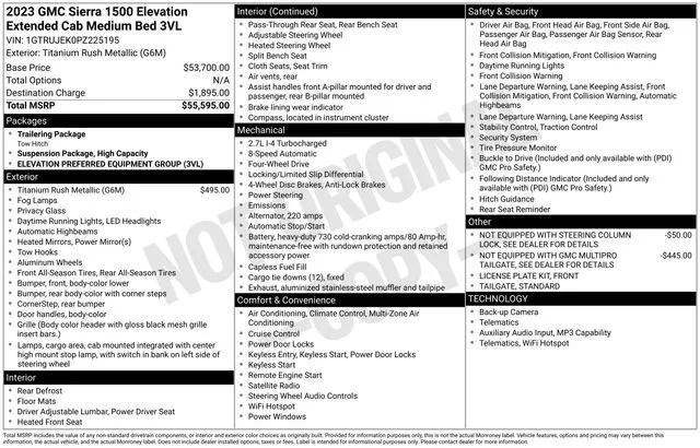 2023 GMC Sierra 4WD Double Cab Std Box Elevation 3VL's photo