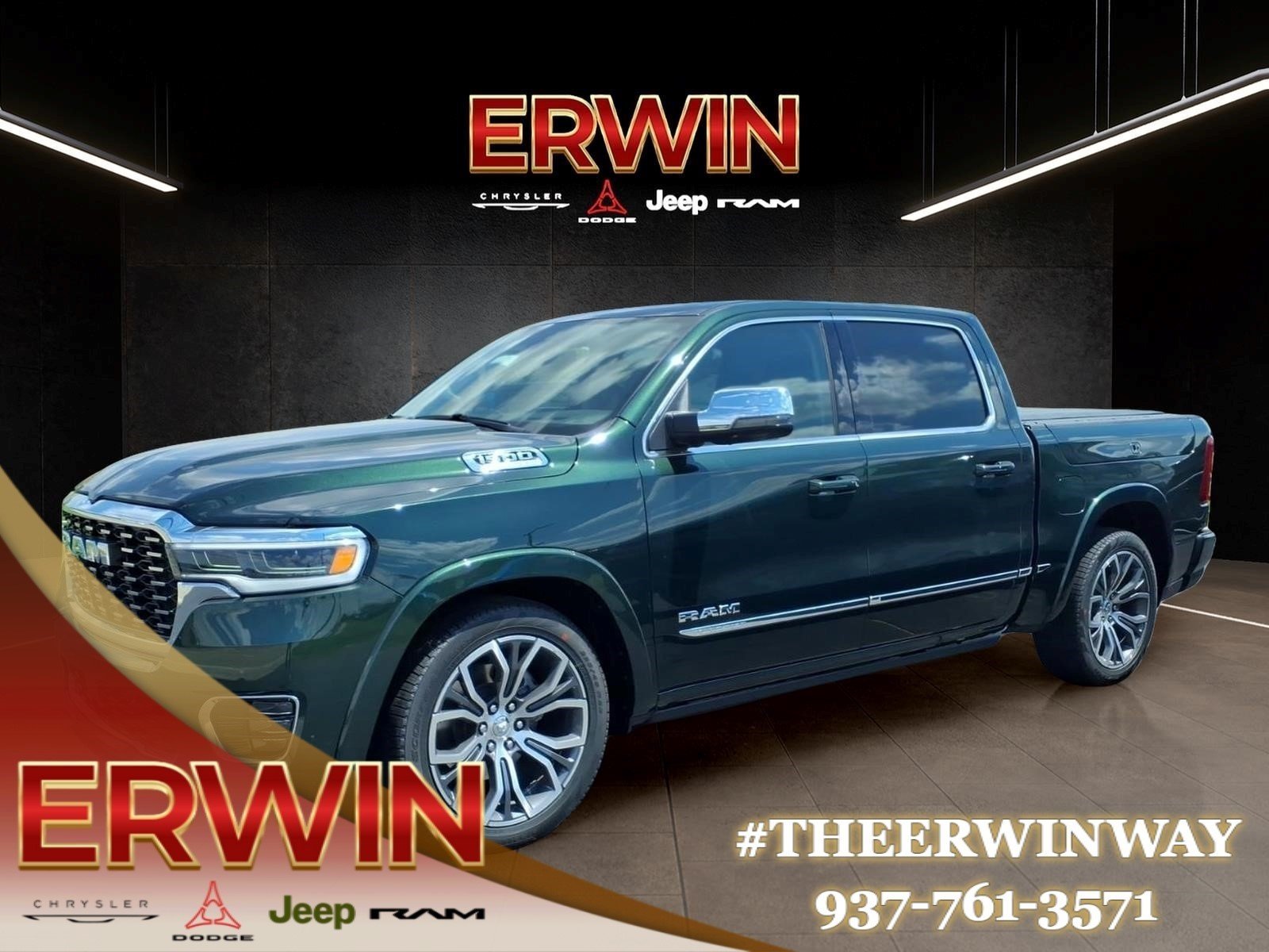 New 2026 Serrano-Green Metallic Exterior Paint RAM Tungsten image 3
