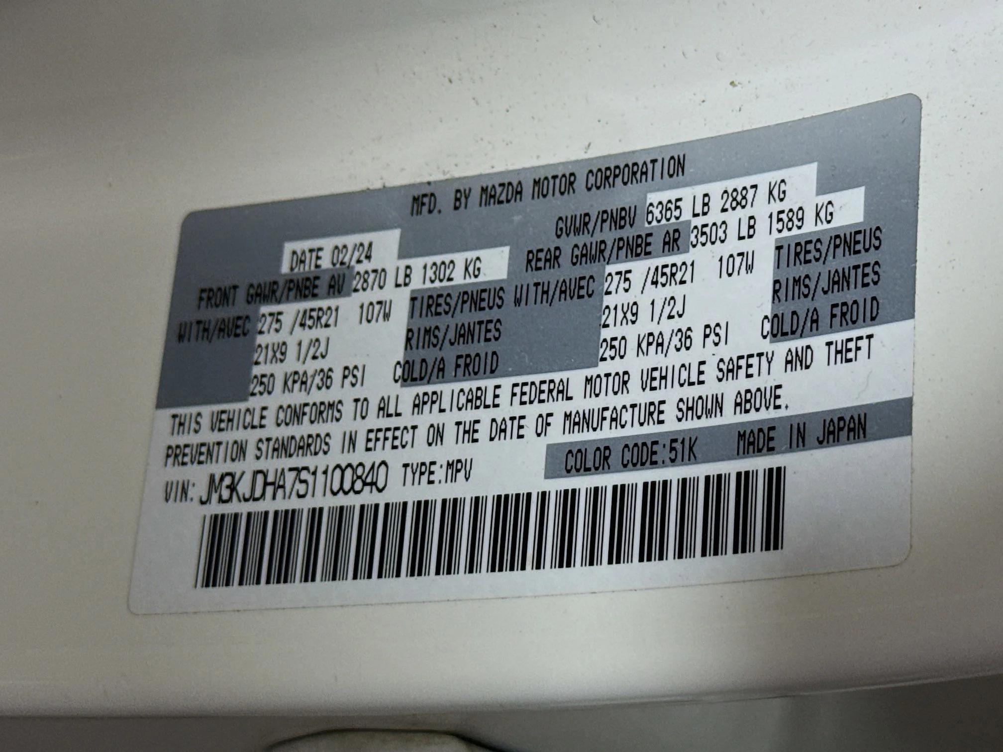 Used 2025 Rhodium White Premium Mazda Premium Package image 36