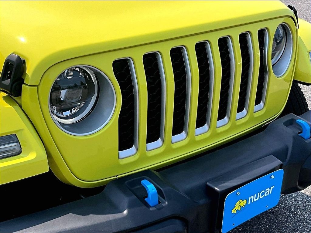 Used 2023 Yellow Jeep Sahara 4xe image 32