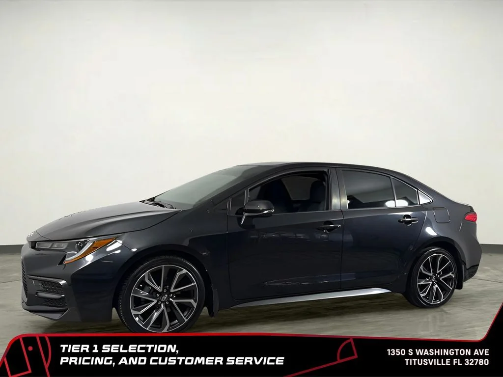 Used 2020 Black Toyota SE image 2